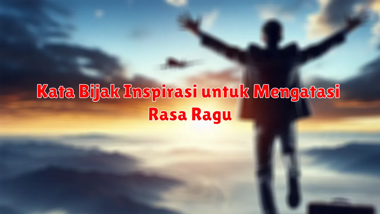 Kata Bijak Inspirasi untuk Mengatasi Rasa Ragu