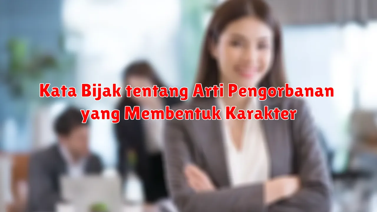 Kata Bijak tentang Arti Pengorbanan yang Membentuk Karakter