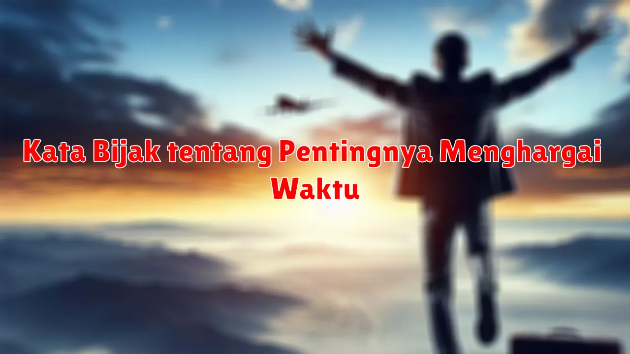 Kata Bijak tentang Pentingnya Menghargai Waktu